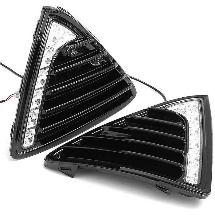 Car DRL Daytime Running Lights Fog Lamp for Focus 3 2012 2013 2014 White