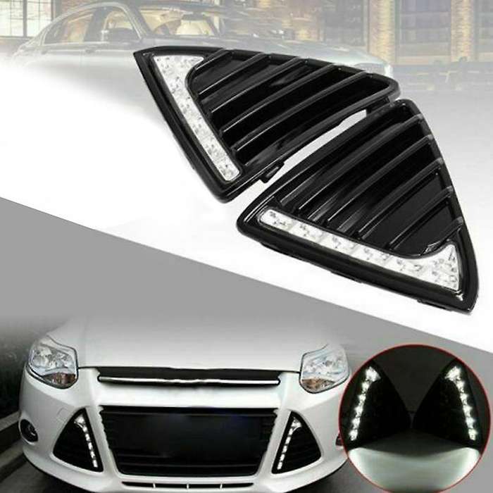 Car DRL Daytime Running Lights Fog Lamp for Focus 3 2012 2013 2014 White
