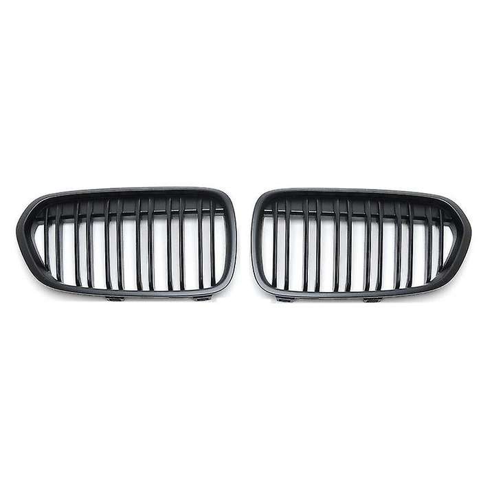 Car Dual Slat Matte Black Front Kidney Grilles Set for F52 1-Series 2018-2021