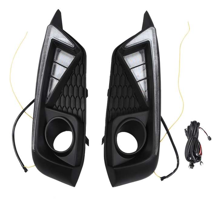 Car Drl Led for 10Th 2016 2017 2018 Daytime Running Lights with Fog Light Hole Auto Accessories 2Pcs