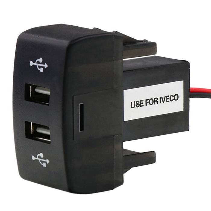 Car Dual Usb Charger 5v 2.1a Car Usb Power Socket Car Accessories for Truck Stralis Hi-way Eurocarg