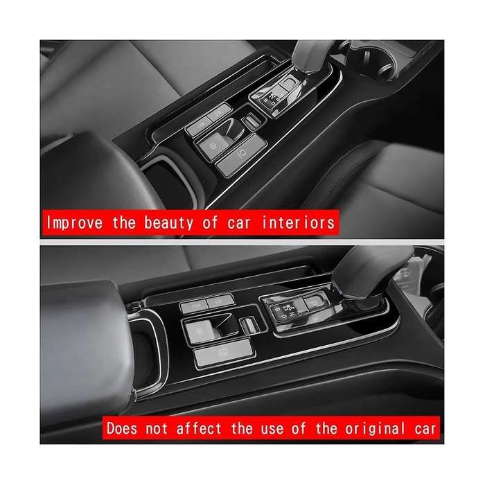 Car Dumb Silver Central Control Gear Shift Panel Decal Interior Modification for Prius 60 Series 20