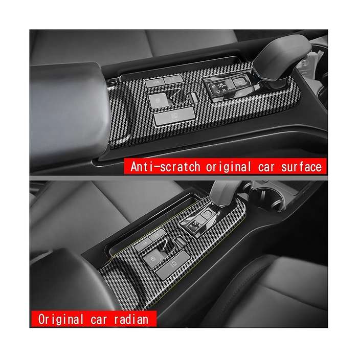 Car Dumb Silver Central Control Gear Shift Panel Decal Interior Modification for Prius 60 Series 20