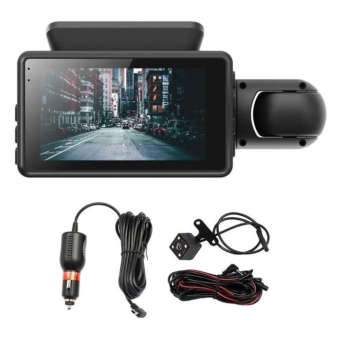 Car DVR Camera 360 degree Lens FHD Dash Cam 1080P Night Vision Parking Monitoring Driving Recorder w