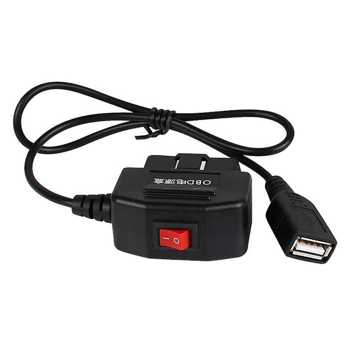 Car DVR Hardwire Kit for Low Vol Protection 5V 3A USB Port Car Charge Cable OBD Dashcam 24H Parking