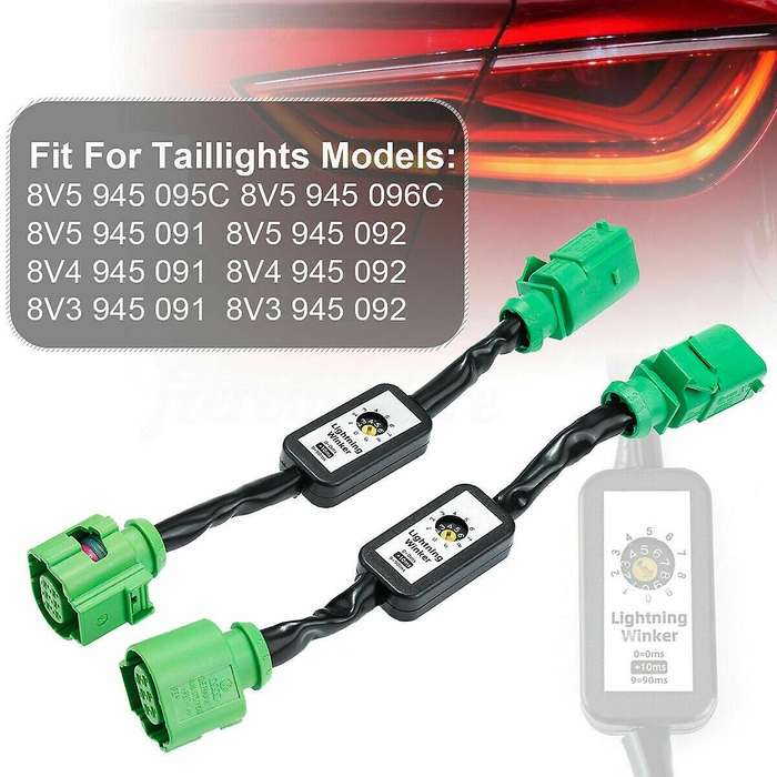 Car Dynamic Add-on Module Cable Wire Harness Tail Light Turn Signal Indicator LED Taillight for- A3