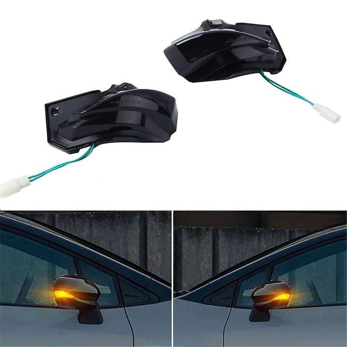 Car Dynamic LED Turn Signal Light Rearview Mirror Lamp for 2019-2021 Yaris