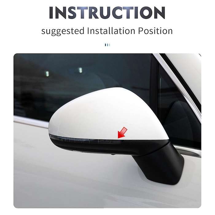 Car Dynamic LED Turn Signal Light Rearview Mirror Light Indicator for  II MK2 7P 2010 - 2018