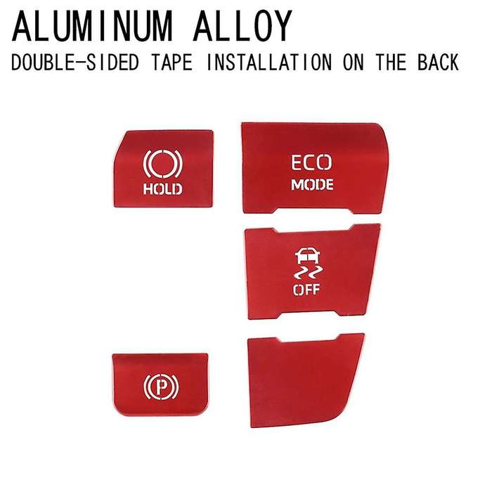 Car Electronic Handbrake Button Sticker Aluminum for ALPHARD/VELLFIRE 40 Series 2023+ Gear Button S