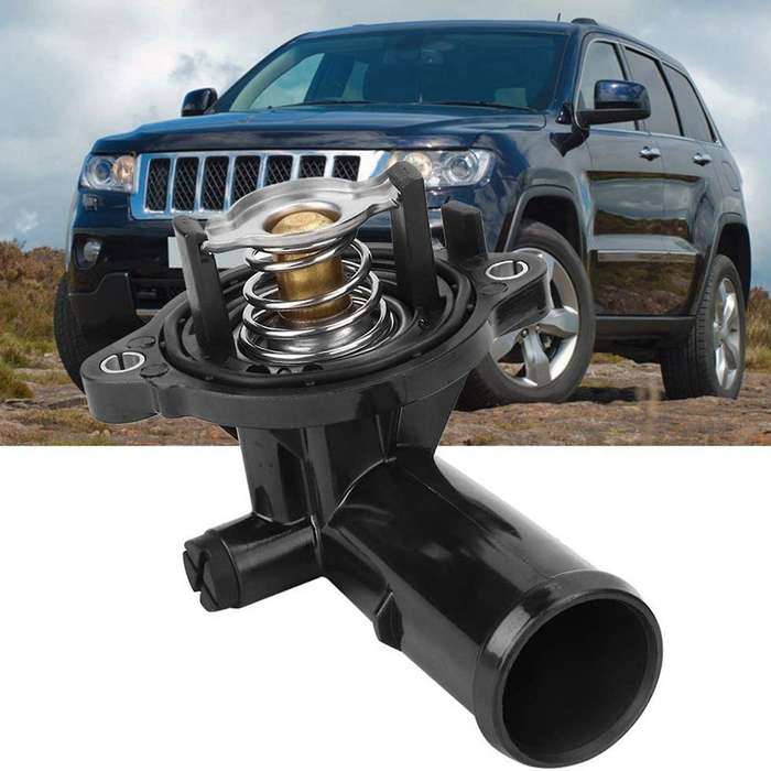 Car Engine Coolant Thermostat Housing Replacement for Wrangler Thermostat Housing Engine Cooling Va