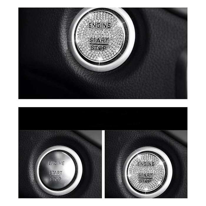 Car Engine Start Stop Ignition One-Button Cover Trim for A200 B200 C300 E300 CLS300 GLA CLA GLC