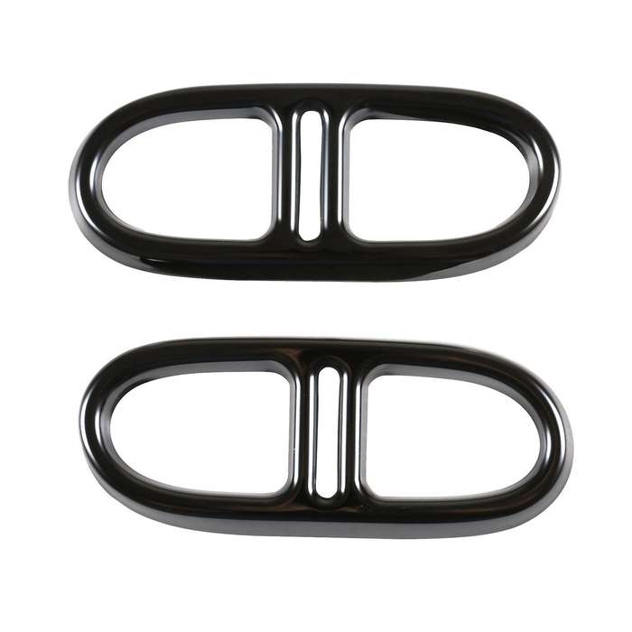 Car Exhaust Pipe Cover Decoration Rear Dual Muffler Trim Tail Throat Frame for - GLA/ 2020-2021 Blac