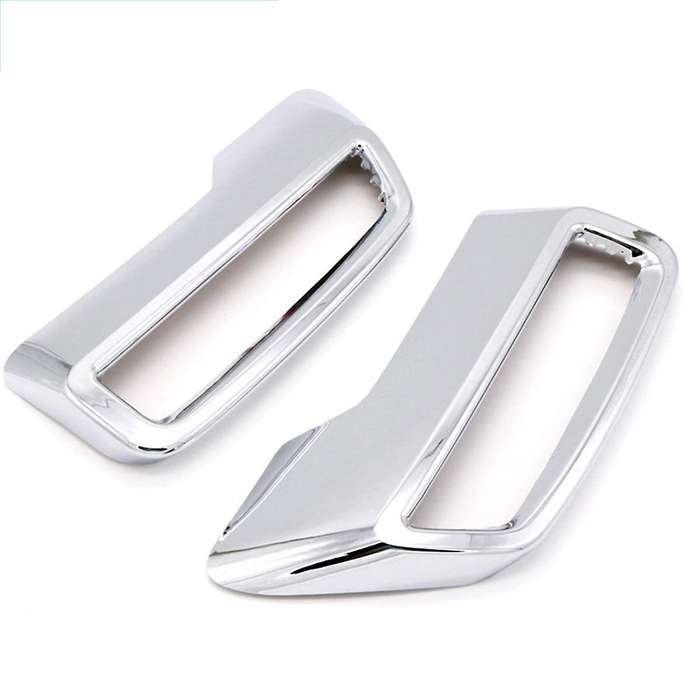 Car Exhaust Pipe Cover Rear Exhaust Muffler Pipe Tail Throat Frame for 3008 5008 2017-2020 Silver
