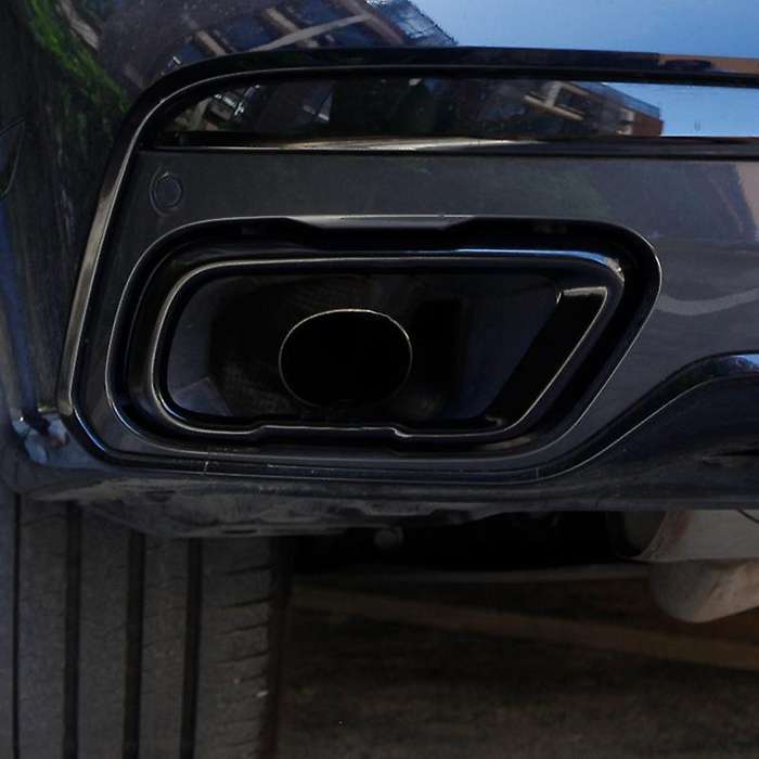 Car Exhaust Pipe Cover Stickers Accessories for X5 G05 X7 G07 2019-21(Suitable for M Sports Version)