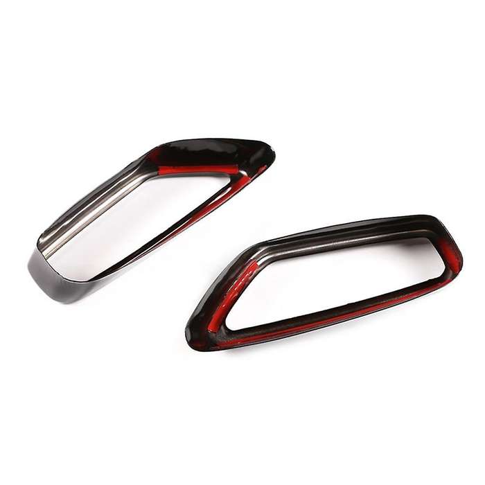 Car Exhaust Pipe Cover Stickers Tailpipe Trim Frame for 5 Series G30 G31 2018-2021 Exterior Modific