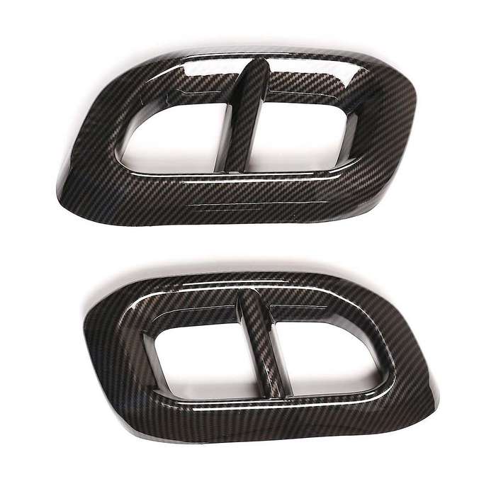 Car Exhaust Pipe Tail Cover Trim Rear Exhaust Muffler Panel Carbon Fiber Tail Throat Frame for GLC G