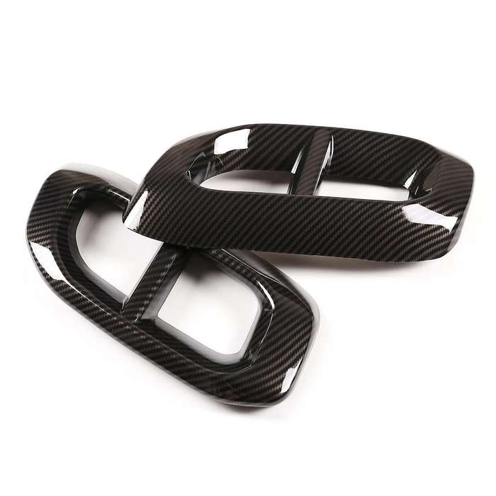 Car Exhaust Pipe Tail Cover Trim Rear Exhaust Muffler Panel Carbon Fiber Tail Throat Frame for GLC G
