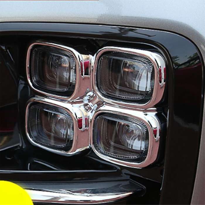 Car Exterior Decoration Front Fog Light Cover Trim Bezel Garnish 4-Hole Fog Lamp Cover for KX5 2017-