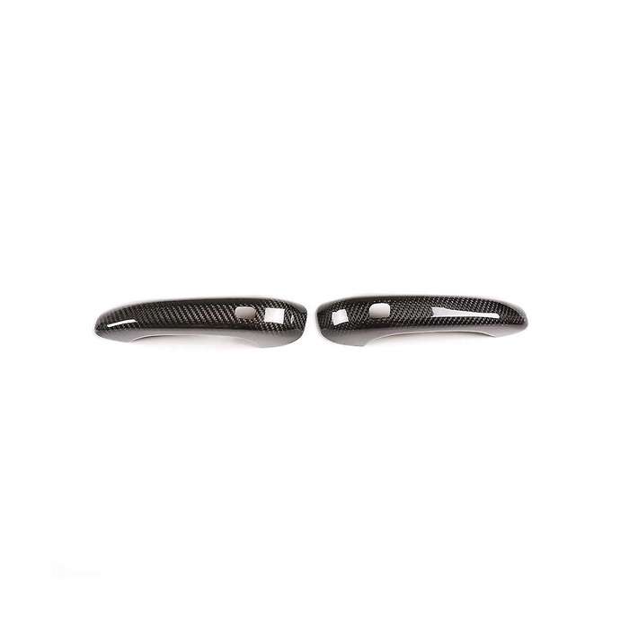 Car Exterior Door Handle Cover Trim Accessories Dry Carbon Fiber for 2012-2018 718 2016-2019, with H