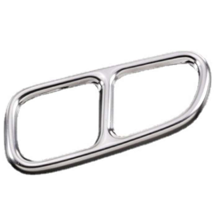 Car Exterior Exhaust Pipe Muffler Cover,Stainless Steel Rear Bumper Cylinder Exhaust Pipe Cover for