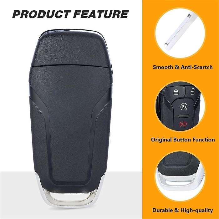 Car Flip Remote Key 4 Button Smart Key 902MHz N5F-A08TDA 49 Chip for F250 F450 F550