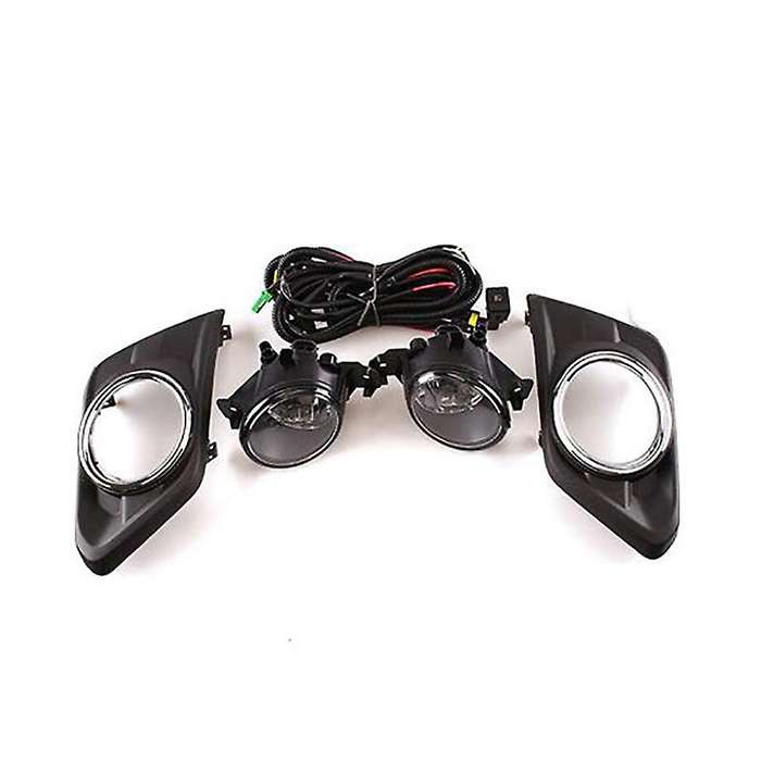 Car Fog Lights LED Fog Light Headlight Switch Harness Cover Fog Lamp Assembly Frame Grilles for 2014