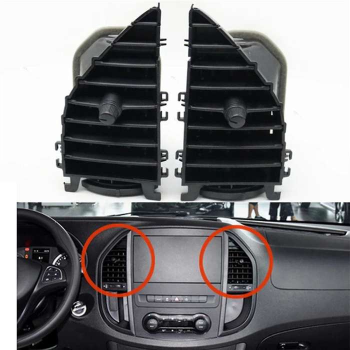 Car Front Air Conditioner Vent for 17-21 Ac Grille Outlet Air Conditioner Outlet Panel Cover Left