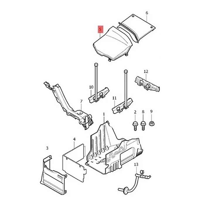 Car Front Battery Box Cover 31402984 31265957 for S80 XC60 XC70 S60 V70 2007-2016 Battery Vasing Out