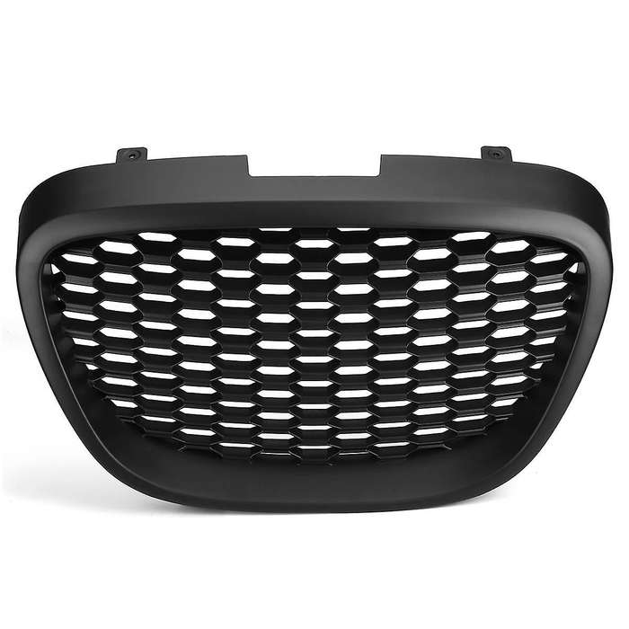 Car Front Black Honeycomb Grill Mesh Badgeless Sport Racing Grills for SEAT MK2 1P1 2006-2009