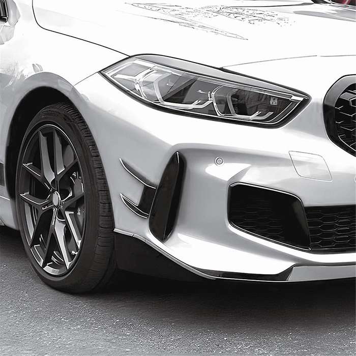 Car Front Bumper Air Vent Splitter Lip Spoiler Wind Knife for 1 Series F40 118i 120i 2019+MP Carbon