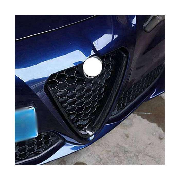 Car Front Bumper Air Grilles V Frame Decoration Trim Sticker Logo Cover Accessories for 17-20 Stelv