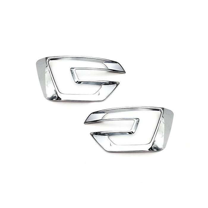 Car Front Bumper Fog Lamp Cover Fog Light for Explorer 2016 2017 Accessories 2PCS Silver