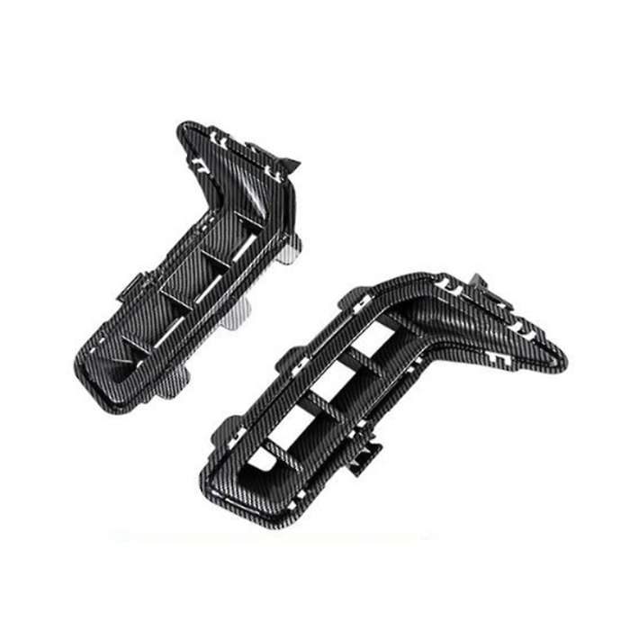 Car Front Bumper Cover Air Vent Cover Trim Outlet Intake Frame for X5 G05 X5L 2023-,Smoke Gray