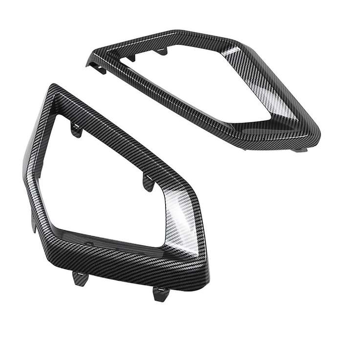 Car Front Bumper Fog Light Cover Air Vent Cover Trim Outlet Intake Frame for X5 G05 X5L 2023,Carbon