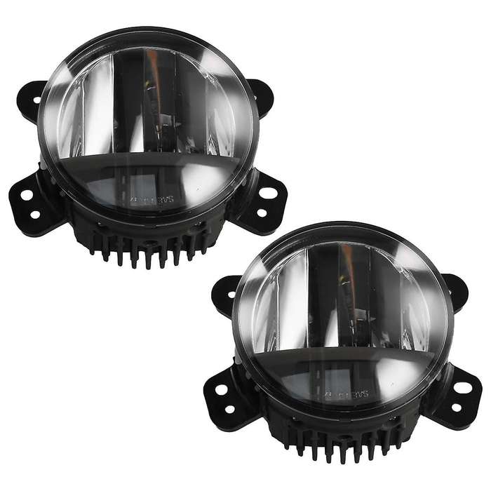Car Front Bumper Fog Light Assembly for Wrangler JL 2018-2024 Yellow LED Daytime Running Light DRL