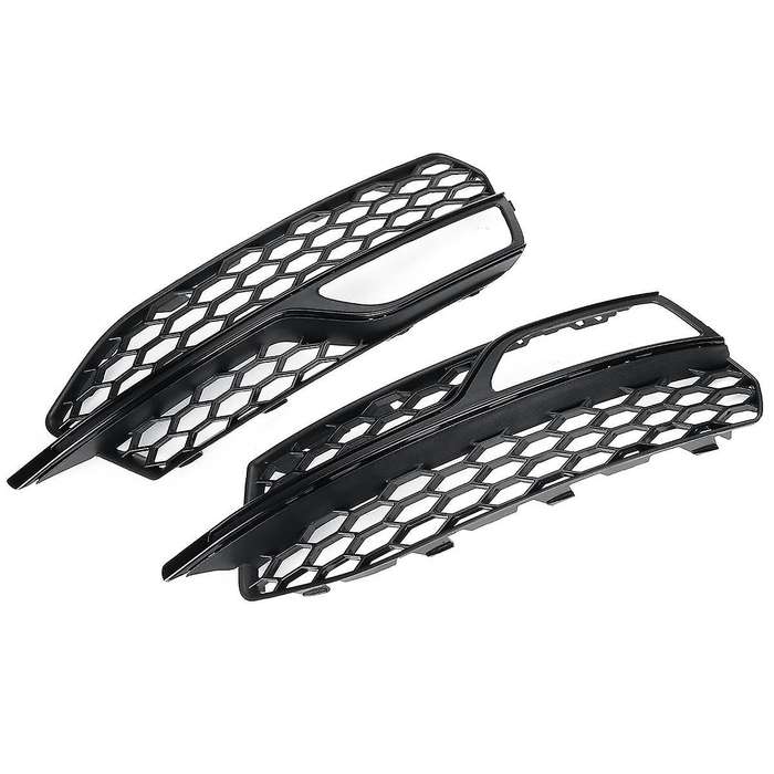 Car Front Bumper Fog Light Lamp Grille Cover Honeycomb Mesh Style for- S3 A3 S-Lines 14-16 8V3807682
