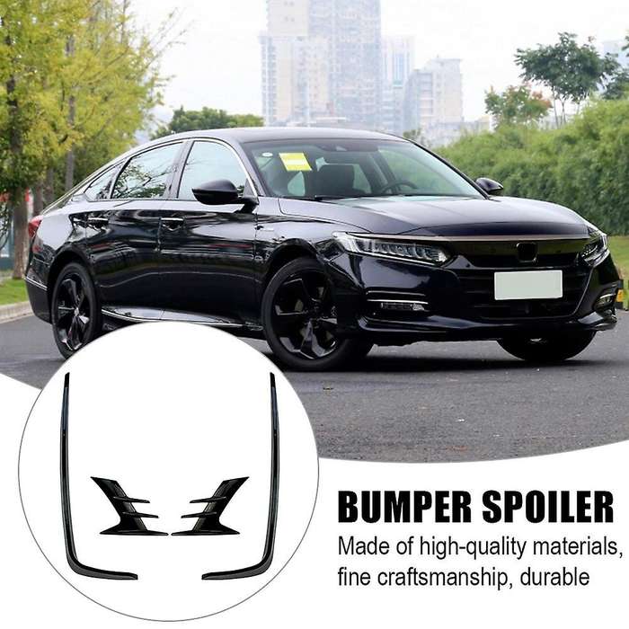 Car Front Bumper Fog Lights Cover Set Bumper Cover Protector Trim for Accord 10Th 2018-2020 Carbon F
