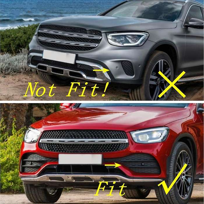 Car Front Bumper Fog Light Trim Spoiler for GLC Coupe 2020 2021