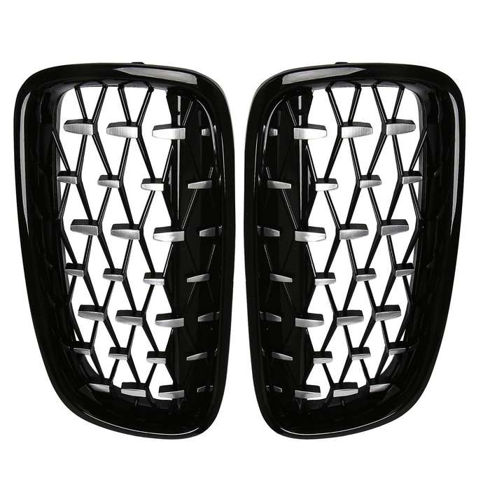 Car Front Bumper Grille Diamond Kidney Racing Grille Air Intake Grille for Bmw 3 Series F30 F31 201