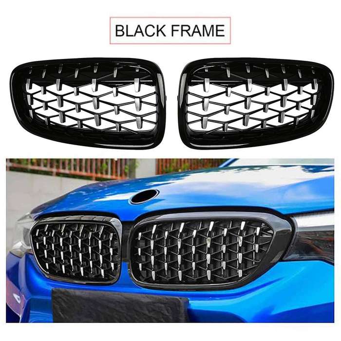 Car Front Bumper Grille Diamond Kidney Racing Grille Air Intake Grille for Bmw 3 Series F30 F31 201