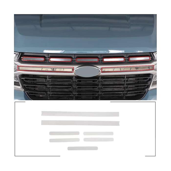 Car Front Bumper Grille Mesh Inserts Covers Trim Decoration for 2022 2023 Accessories