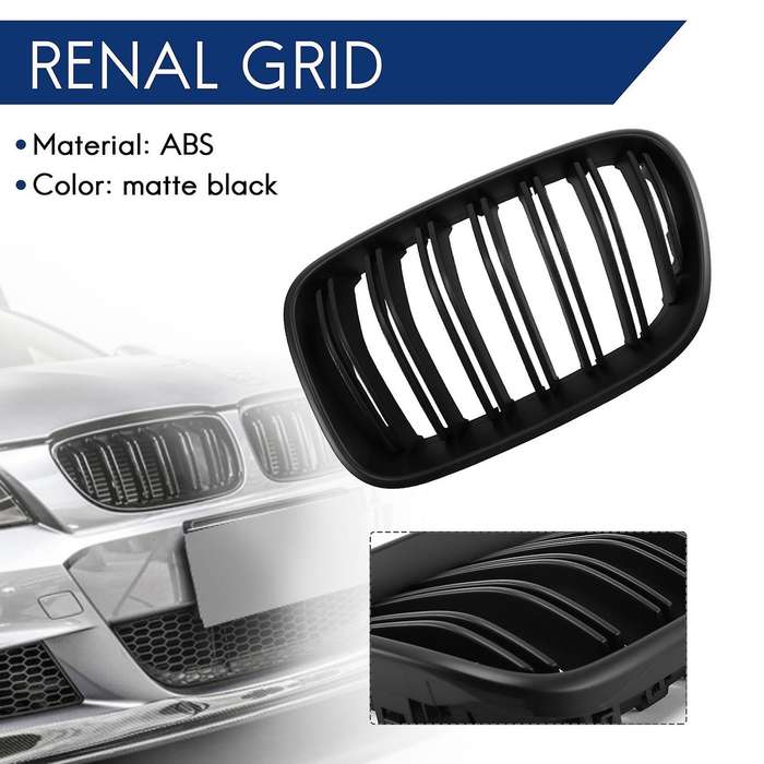 Car Front Bumper Kidney Grille Two-Line Grille for  X3 F25 2010-2014 51712297589 51712297590