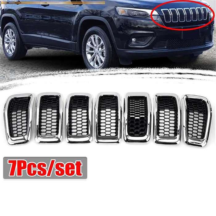 Car Front Bumper Insert Mesh Grille Decoration Cover Front Radiator Inlet Grill Trim Cover for 2014-