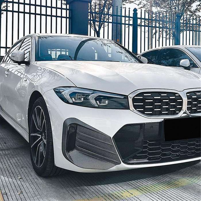 Car Front Bumper Light Frames Spoiler Racing Grille Cover for 3 G20 G21 2023+ Abs,a