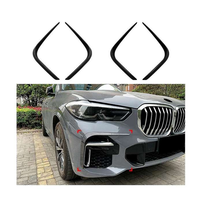 Car Front Bumper Lip Side Spoiler Fog Lamp Frames Cover for X5 G05 2019-2022 Body Kits Splitter(car