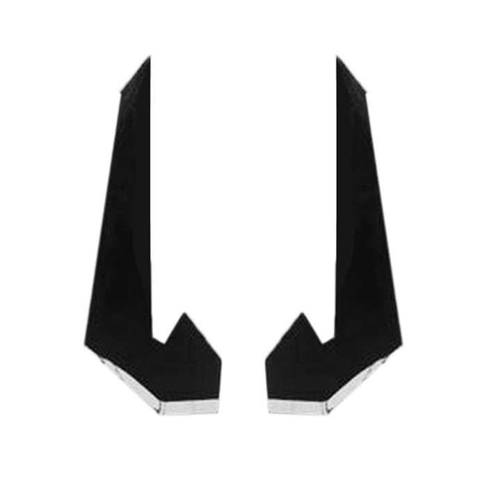 Car Front Bumper Lip Splitter Fin Air Knife Auto Kit Car Spoiler for 10TH Type-R 2019-2021 Bright Bl