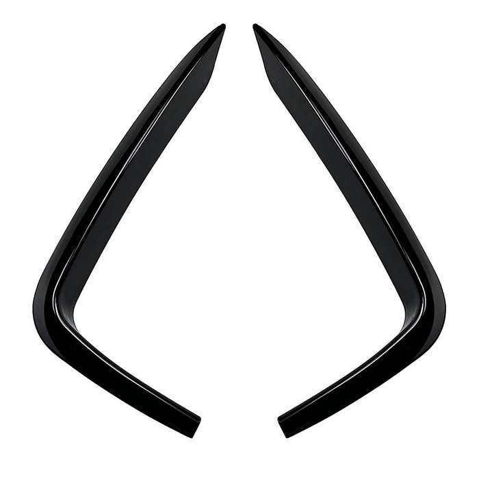 Car Front Bumper Lip Splitter Spoiler Strips for 2 Series F22 F23 2015-2019 Air Knife Trims Gloss Bl