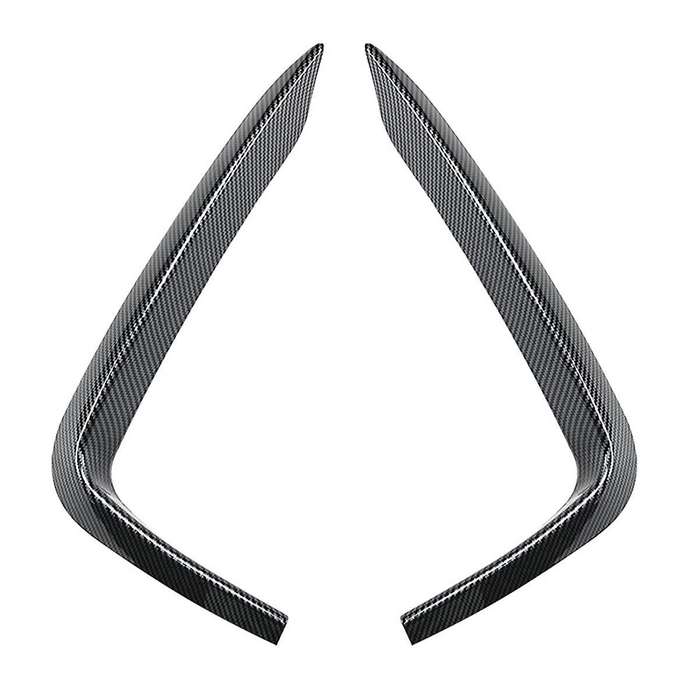 Car Front Bumper Lip Splitter Spoiler Strips for 2 Series F22 F23 2015-2019 Air Knife Trims Carbon F