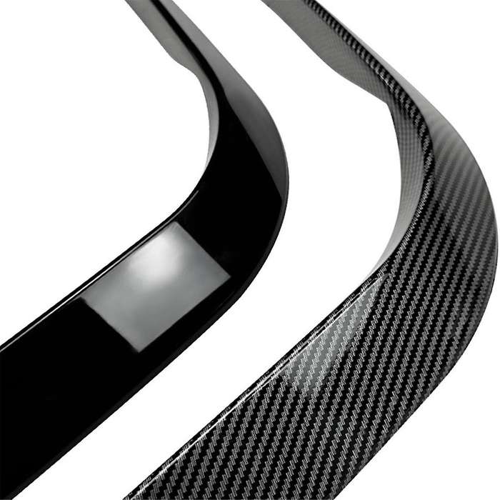 Car Front Bumper Lip Splitter Spoiler Strips for 3 Series E90 E91 2005-2008 Air Knife Trims Carbon F