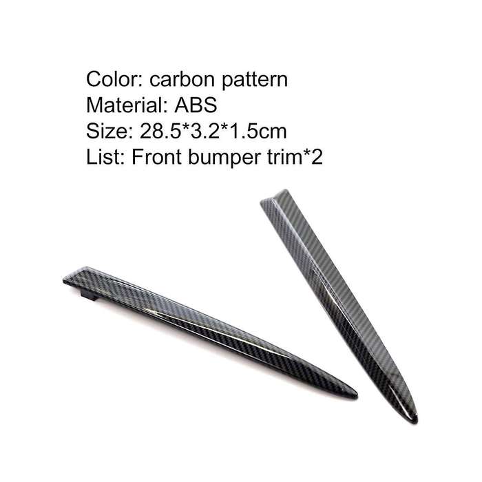 Car Front Bumper Moulding Trim for 500 2007-2015 735455041 735455042